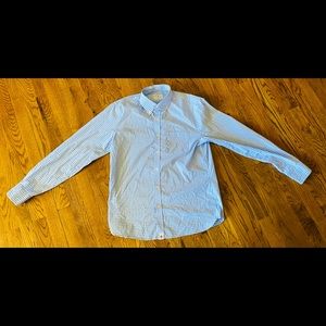 Red Fleece by Brooks Brothers Blue/White Checked Button Down, Size M